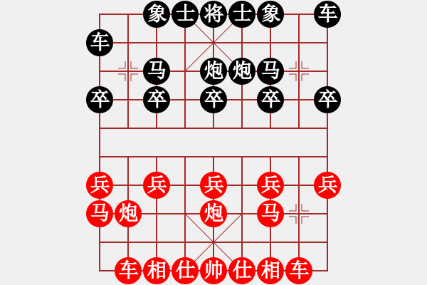 象棋棋譜圖片：57炮對(duì)54列炮正馬 - 步數(shù)：10 