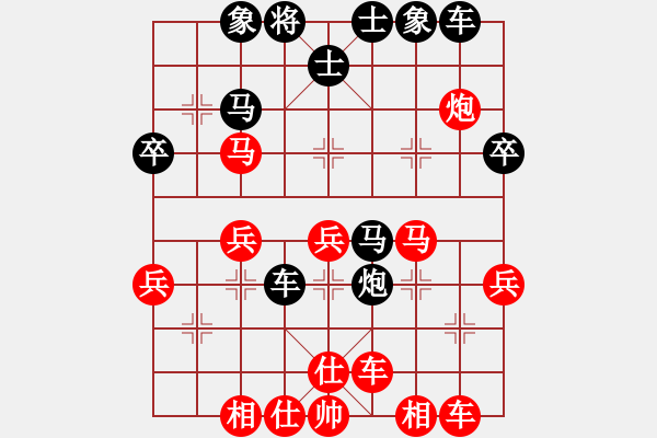 象棋棋譜圖片：在海一方(5級)-勝-小黑貓(6級) - 步數(shù)：40 