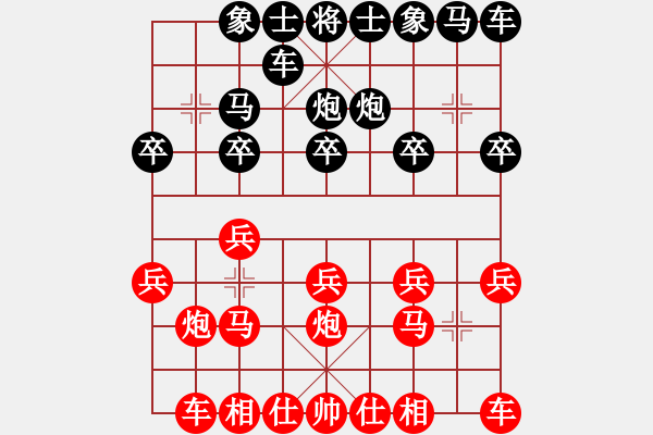 象棋棋譜圖片：蘋(píng)果樹(shù)[1079650262] -VS- 橫才俊儒[292832991] - 步數(shù)：10 