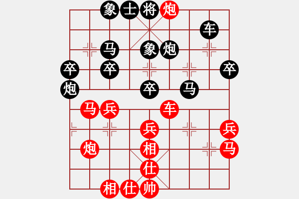 象棋棋譜圖片：商業(yè)庫匯總(北斗)-負(fù)-木谷弈(9星) - 步數(shù)：40 