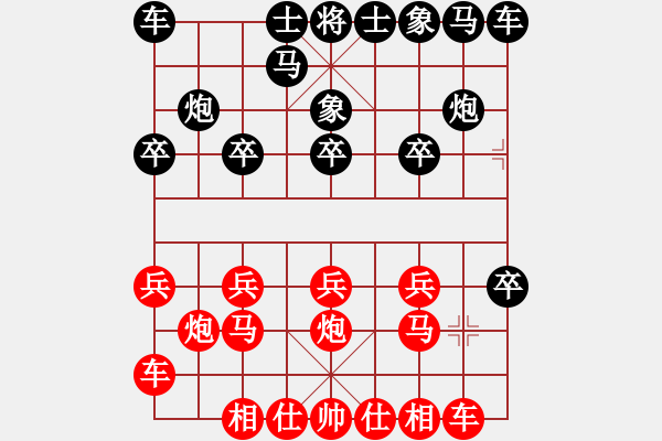 象棋棋譜圖片：守身如丄[846168333] -VS- 清風(fēng)[563391688] - 步數(shù)：10 