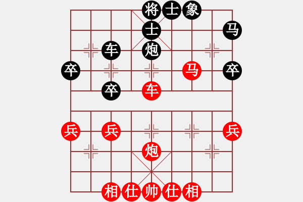 象棋棋譜圖片：中炮雙正馬對(duì)屏風(fēng)馬進(jìn)7卒紅進(jìn)中兵（紅勝） - 步數(shù)：50 