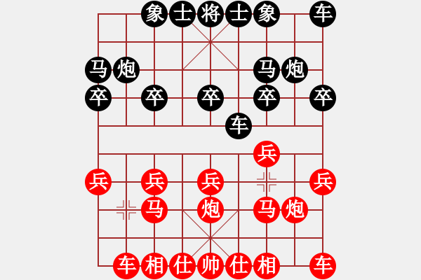 象棋棋譜圖片：紫薇花對紫微郎 和 馱馱 - 步數(shù)：10 