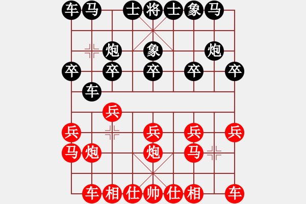 象棋棋譜圖片：京群lxtjack 執(zhí)先 VS 我愛(ài)刺猬 - 步數(shù)：10 