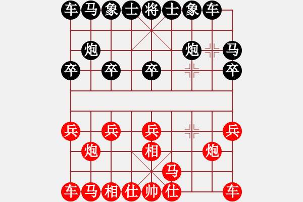 象棋棋譜圖片：手工畫[3332754821] -VS- 大龍[651560684] - 步數(shù)：10 