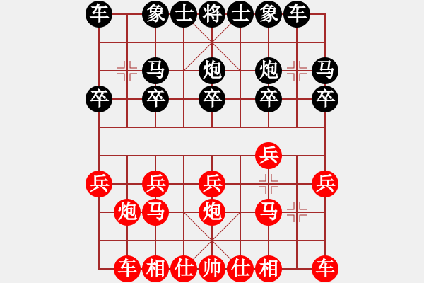 象棋棋谱图片：刘立山 先和 李菁 - 步数：10 