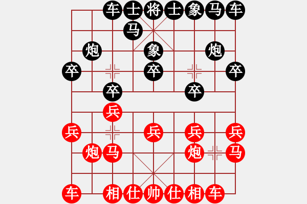 象棋棋谱图片：广东象棋网 -VS- 广东象棋网 - 步数：10 