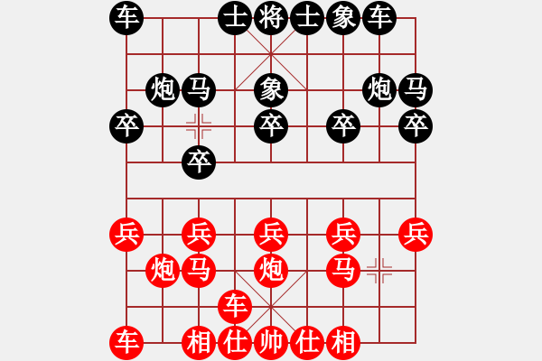 象棋棋譜圖片：橫才俊儒[292832991] -VS- 小豬 [582543871] - 步數(shù)：10 