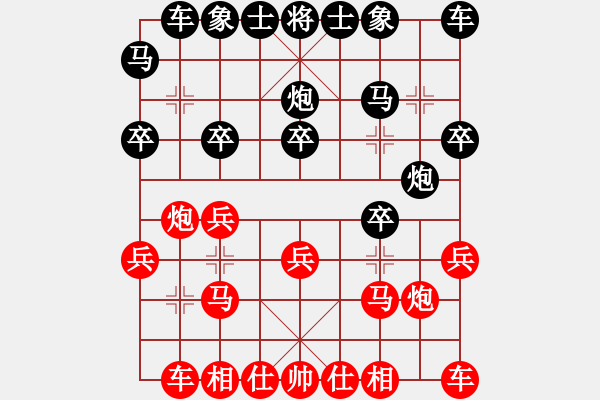 象棋棋谱图片：男子团体3 (1)沈毅豪先和郑义霖 - 步数：20 