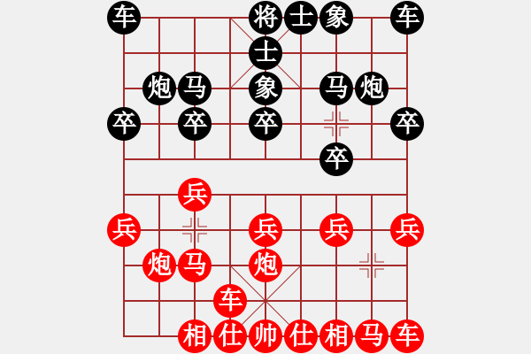 象棋棋譜圖片：2014年網(wǎng)絡(luò)盲棋甲級聯(lián)賽 梁妍婷紅先勝東方朔 - 步數(shù)：10 