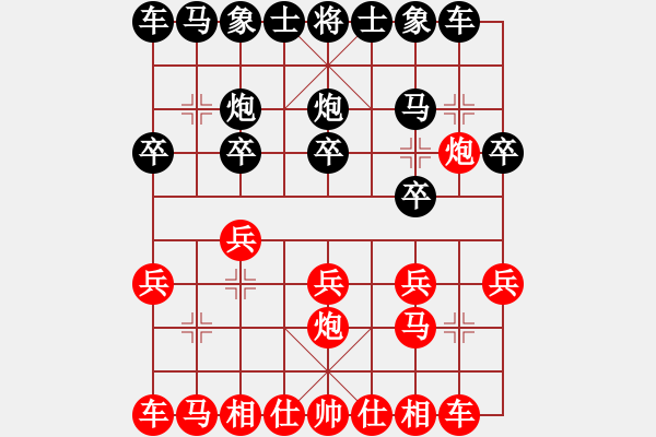 象棋棋譜圖片：第一輪 四川鄭惟桐 先勝 徐州董學武 - 步數(shù)：10 