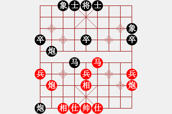 象棋棋譜圖片：最高(1段)-勝-江南一匹狼(7段) - 步數(shù)：40 