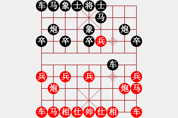 象棋棋譜圖片：瞎眼狗布局 若水 負(fù) 飄絮＆夢(mèng) - 步數(shù)：10 