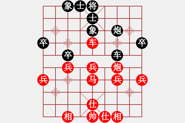 象棋棋譜圖片：順炮局（紅勝） - 步數(shù)：40 