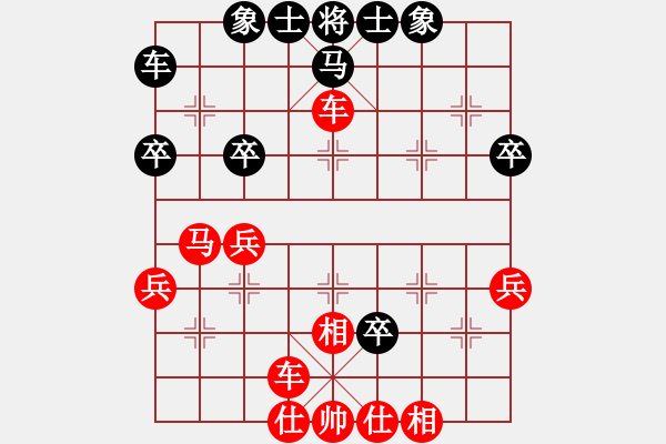 象棋棋譜圖片：華砣(2段)-和-降龍尊者(8段)中炮過(guò)河車互進(jìn)七兵對(duì)屏風(fēng)馬右橫車 - 步數(shù)：43 