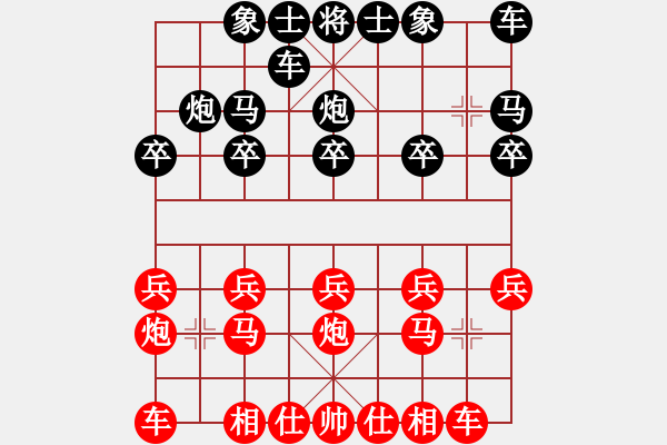 象棋棋譜圖片：真帶勁(9級(jí))-負(fù)-初學(xué)者之一(3段) - 步數(shù)：10 