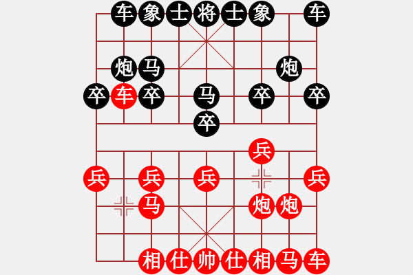 象棋棋譜圖片：金鉤炮對進(jìn)右馬0127 - 步數(shù)：10 