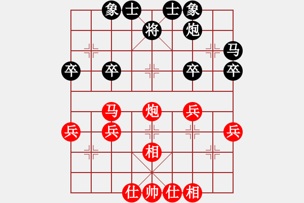 象棋棋谱图片：个人 王军喜 和 强子钻井队 李小龙 - 步数：49 