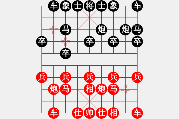 象棋棋譜圖片：1406220103 后勝劉軍辰 - 步數(shù)：10 