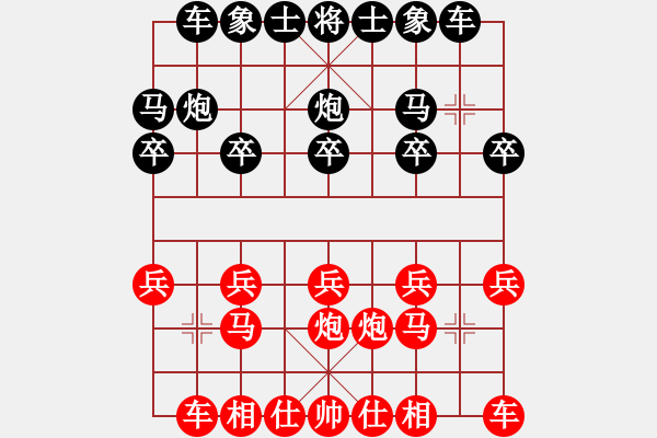 象棋棋譜圖片：騰迅 QQ 象棋棋力對(duì)局 雄起 負(fù) 誰能穿山繞林 2010.12.13 - 步數(shù)：10 