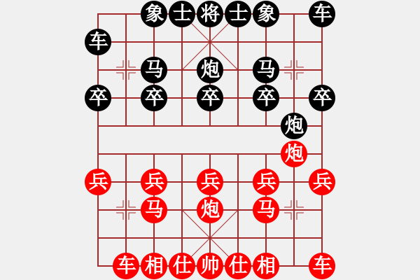 象棋棋譜圖片：順炮開門 - 步數(shù)：10 