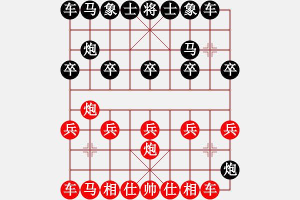 象棋棋譜圖片：騰訊 QQ 象棋對(duì)局（鐵滑車速勝） - 步數(shù)：10 