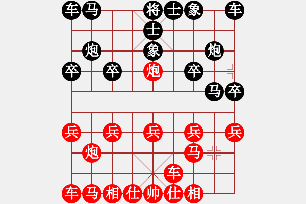 象棋棋譜圖片：橫才俊儒[292832991] -VS- 成功靠自己[2359338997]（輸） - 步數(shù)：10 