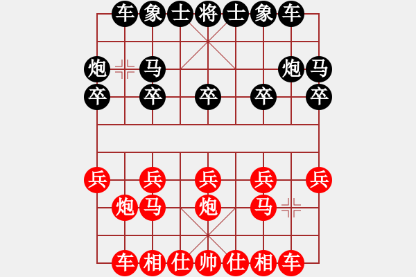 象棋棋譜圖片：手工畫[3332754821] -VS- 青山依舊[1085866385] - 步數：10 