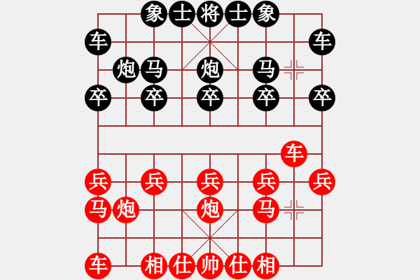 象棋棋譜圖片：譜絲醉打[黑] -VS- 湘江之水[紅]順炮直車對橫車 紅巡河車 - 步數(shù)：10 