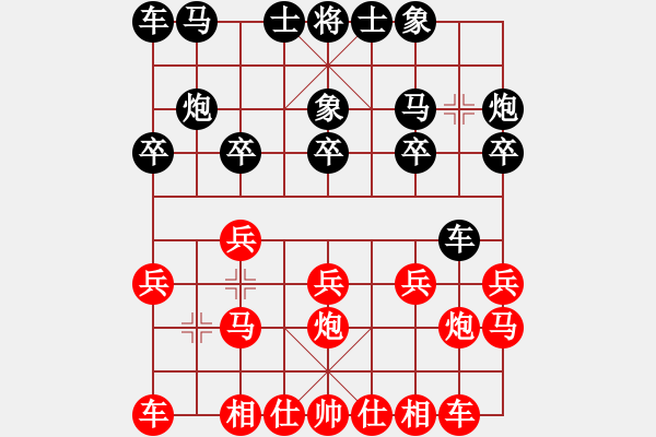 象棋棋谱图片：当代中国象棋对局精选----2008年精彩对局27盘（11） - 步数：10 