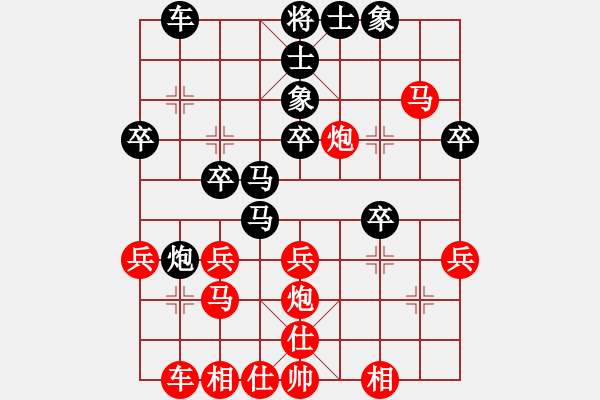 象棋棋譜圖片：（業(yè)9-1）年輕工作室 先勝 （業(yè)9-3）道哥 - 步數(shù)：30 