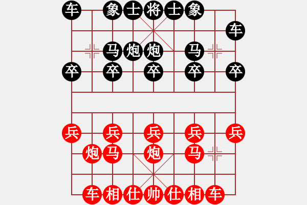 象棋棋谱图片：所司和晴   先胜 KNAB       - 步数：10 