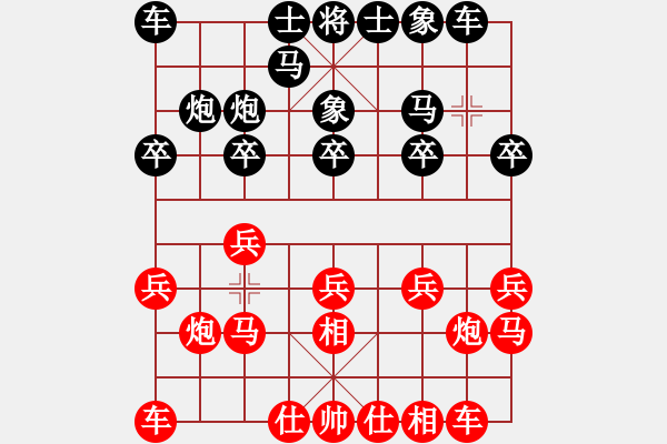 象棋棋譜圖片：諸葛亮出山(1段)-負(fù)-棋汗血寶馬(1段) - 步數(shù)：10 