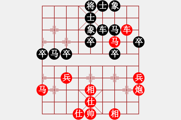 象棋棋譜圖片：下棋下棋(8段)-勝-修理臭棋(6段) - 步數(shù)：40 