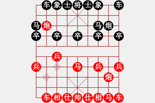 象棋棋譜圖片：高歌[1106571213] -VS- 橫才俊儒[292832991] - 步數(shù)：10 