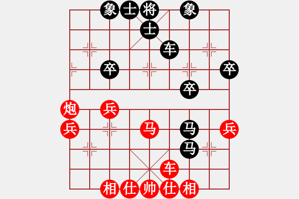 象棋棋譜圖片：高歌[1106571213] -VS- 橫才俊儒[292832991] - 步數(shù)：40 