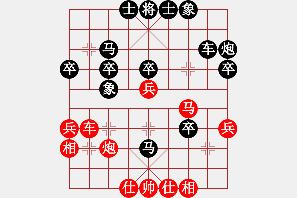 象棋棋譜圖片：cxbcxb(7級(jí))-和-山雞(7級(jí)) 5 1 - 步數(shù)：40 