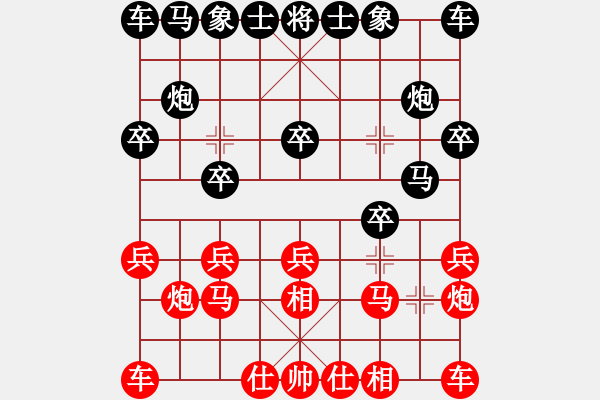 象棋棋譜圖片：仙桃一霸(8段)-負(fù)-塔然契開局(9段) - 步數(shù)：10 