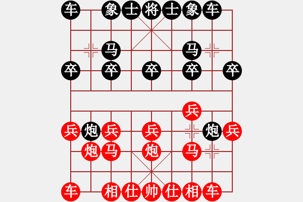 象棋棋谱图片：梁国志 先负 郑一泓 - 步数：10 