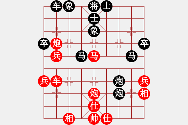 象棋棋譜圖片：盜用賬戶[紅] -VS- 黃HH鶴[黑] - 步數(shù)：40 