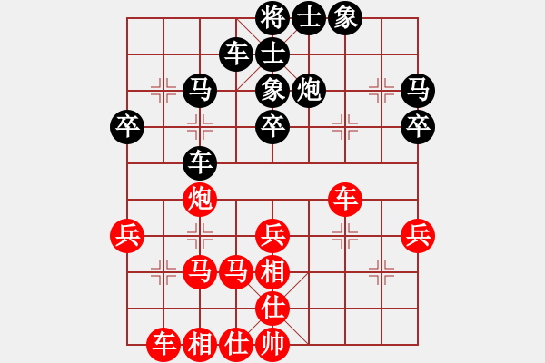 象棋棋譜圖片：xbdxbd(6段)-勝-新世紀太陽(月將) - 步數：30 