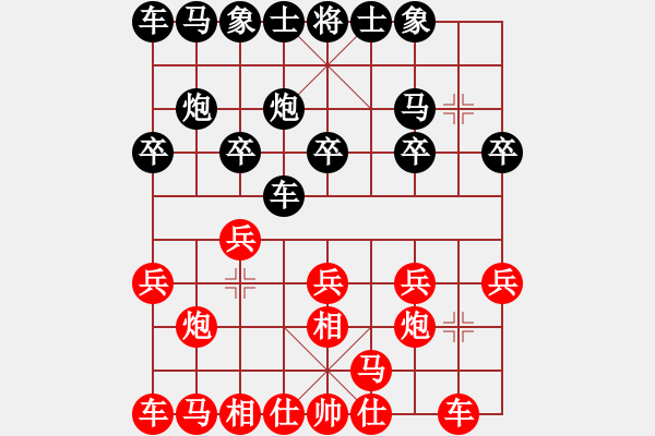 象棋棋譜圖片：品茗戒酒令(日帥)-勝-永不瞑目(人王) - 步數(shù)：10 