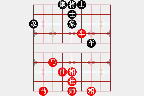 象棋棋譜圖片：行行行(月將)-負-吃飯吃飽飽(日帥)過宮炮直車對左中炮橫車 - 步數：120 