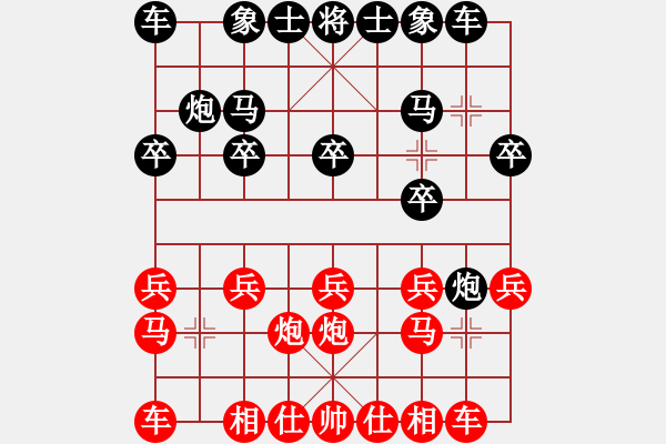 象棋棋谱图片：陆伟韬 先和 李翰林 - 步数：10 