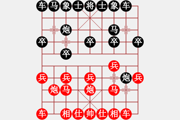 象棋棋譜圖片：后手起馬過河炮2 - 步數(shù)：10 