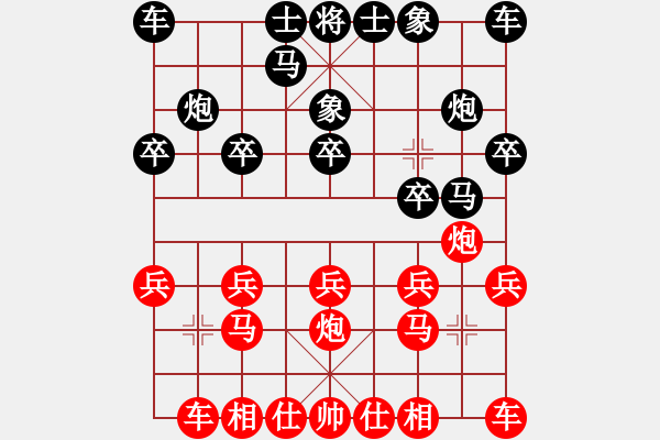 象棋棋譜圖片：小蝦米先勝王杰 - 步數(shù)：10 