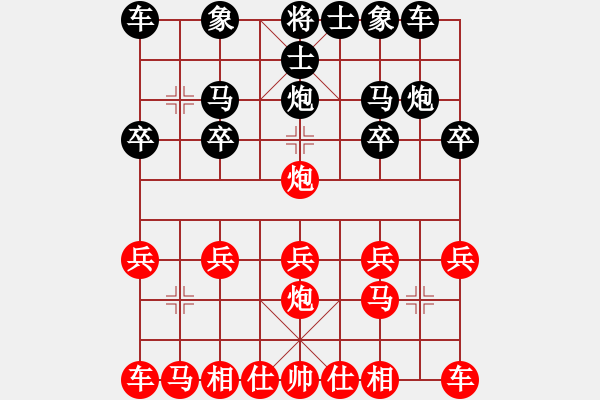 象棋棋譜圖片：沈智明紅負(fù)葬心【順炮緩開車局】 - 步數(shù)：10 