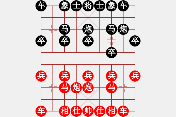 象棋棋譜圖片：吳嶼同 VS 申太友 紅先勝 - 步數(shù)：10 