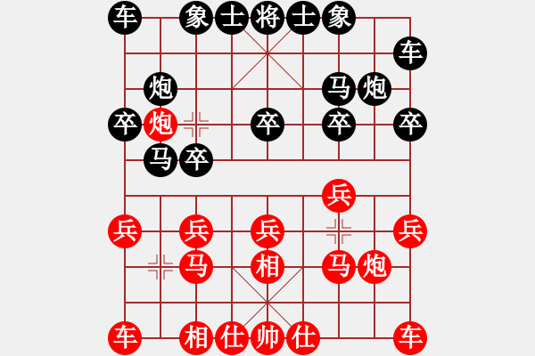 象棋棋譜圖片：品茗過兒(日帥)-勝-神棋軟件(日帥) - 步數(shù)：10 