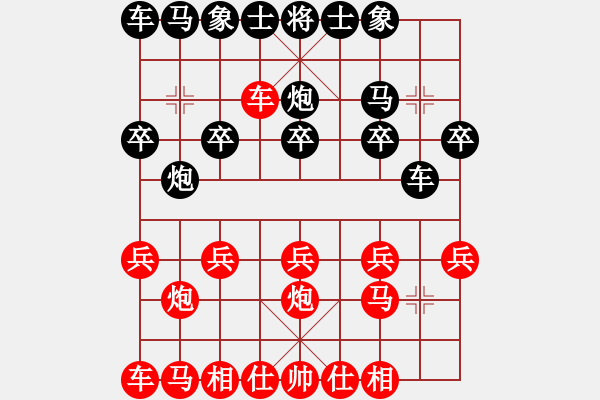 象棋棋譜圖片：俟名紅勝葬心〖順炮橫車對直車巡河〗 - 步數(shù)：10 